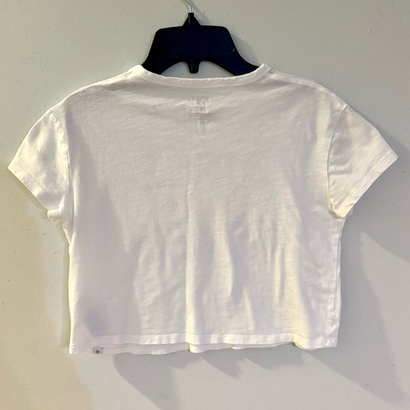 Athleta Girl, 'Girls With Goals' Daily Graphic Tee Cropped Top, Size M (8-10) - Picture 3 of 9
